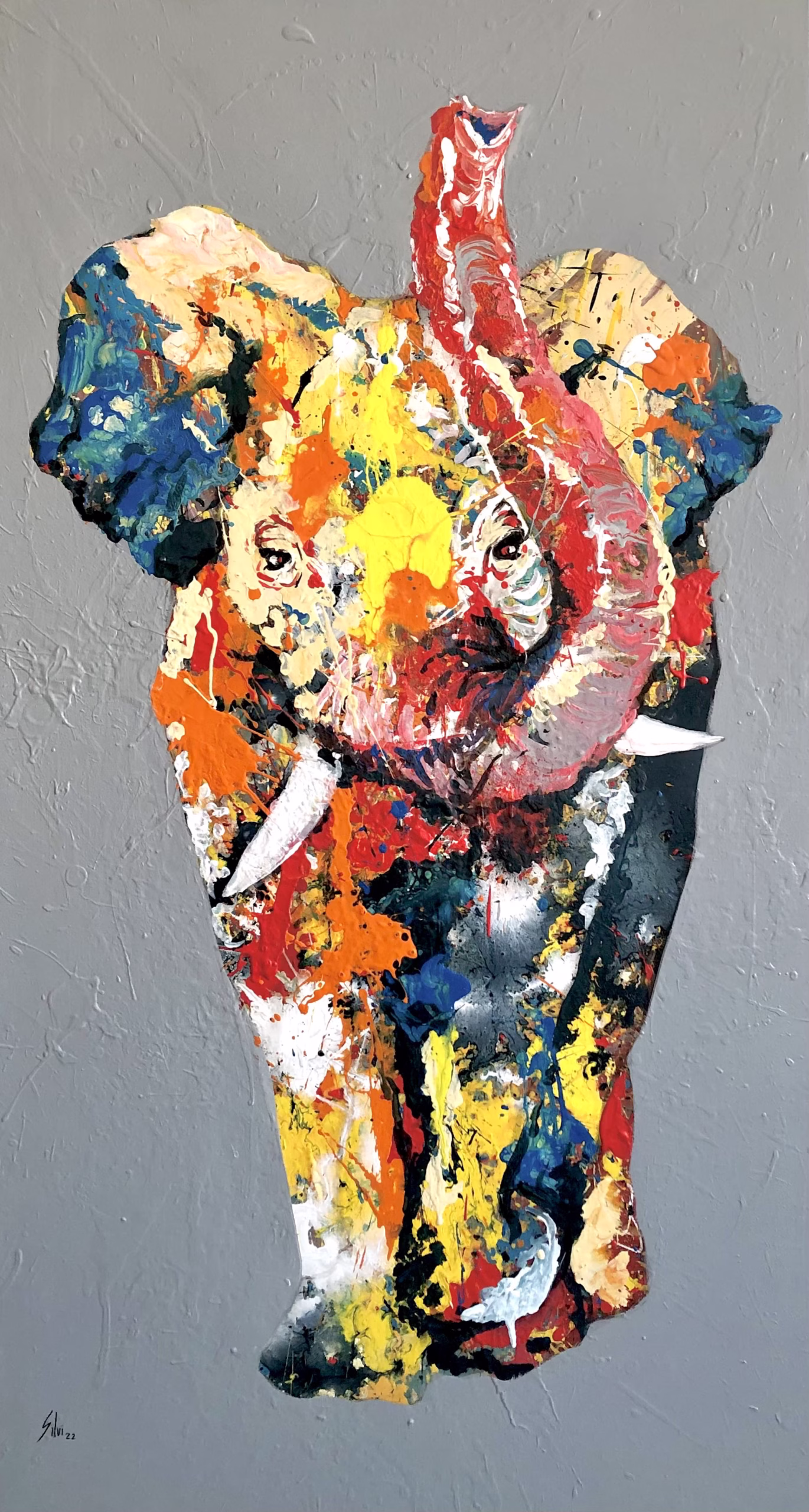 Ahead - Original painting by SILVI The Artist, Mix series