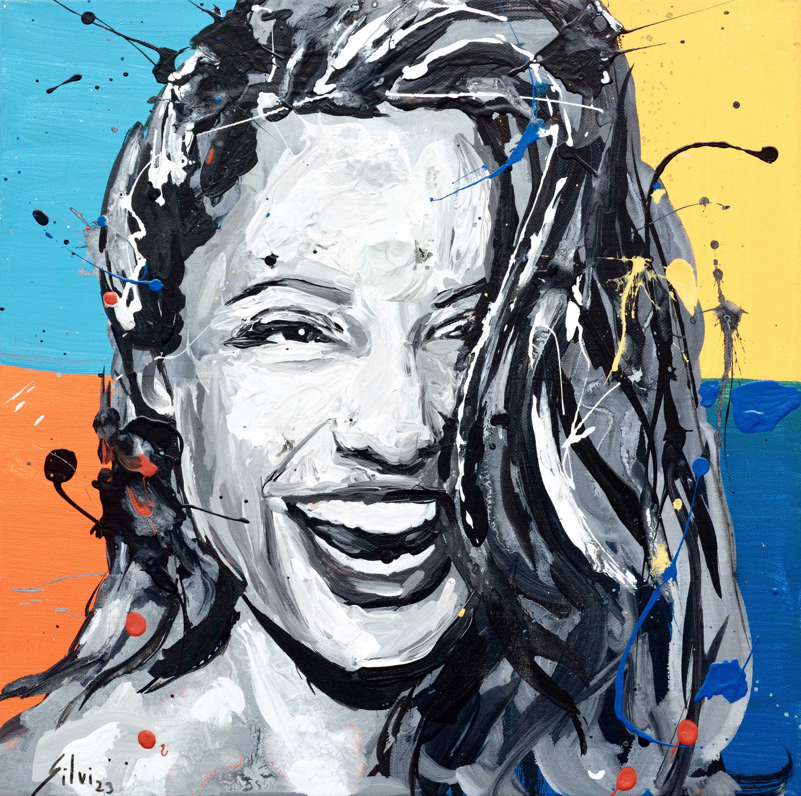 Angelina - Original painting by SILVI The Artist, Nature Instincts series