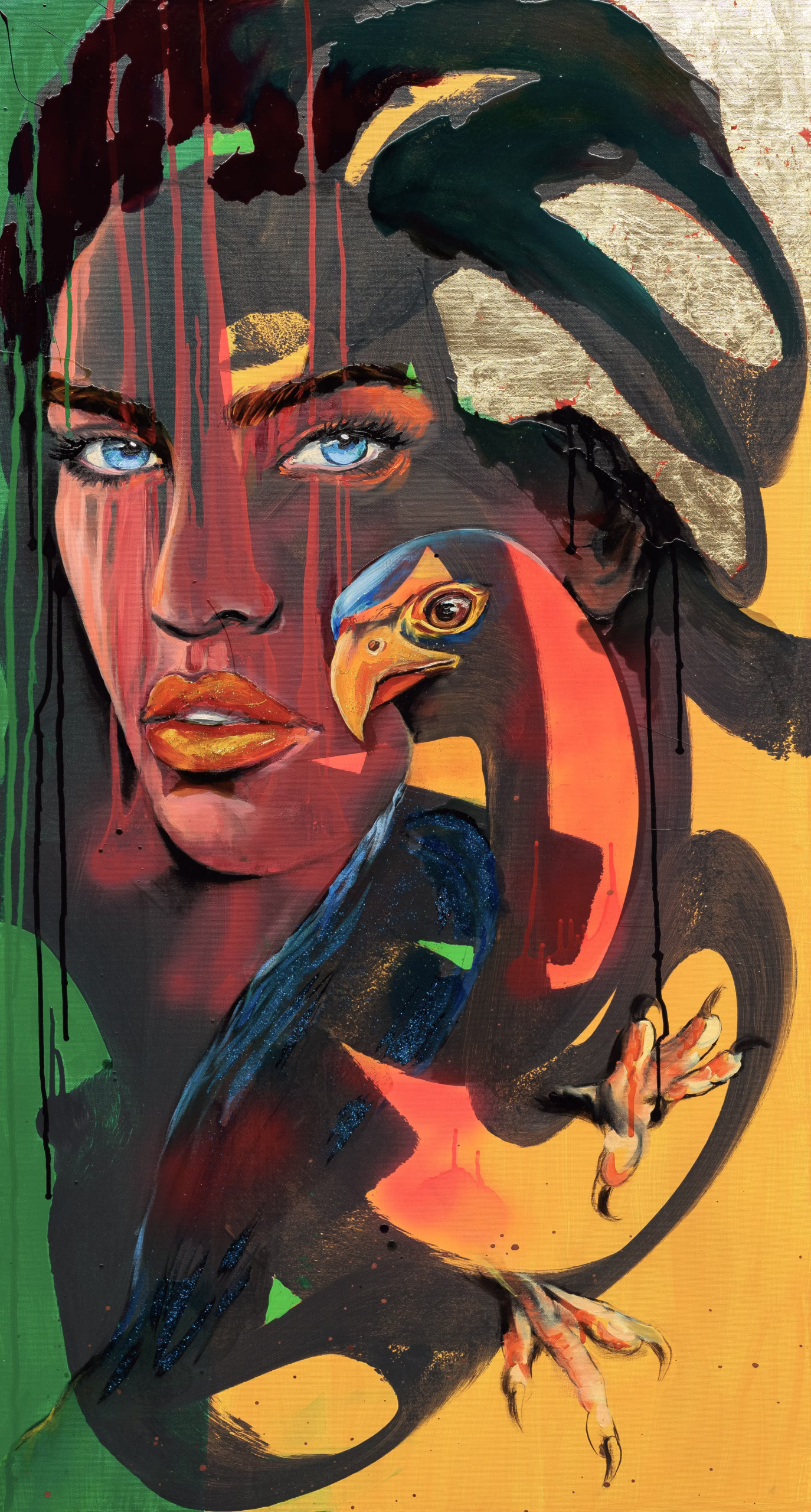 Arabian Spirit - Original painting by SILVI The Artist, Women Era series