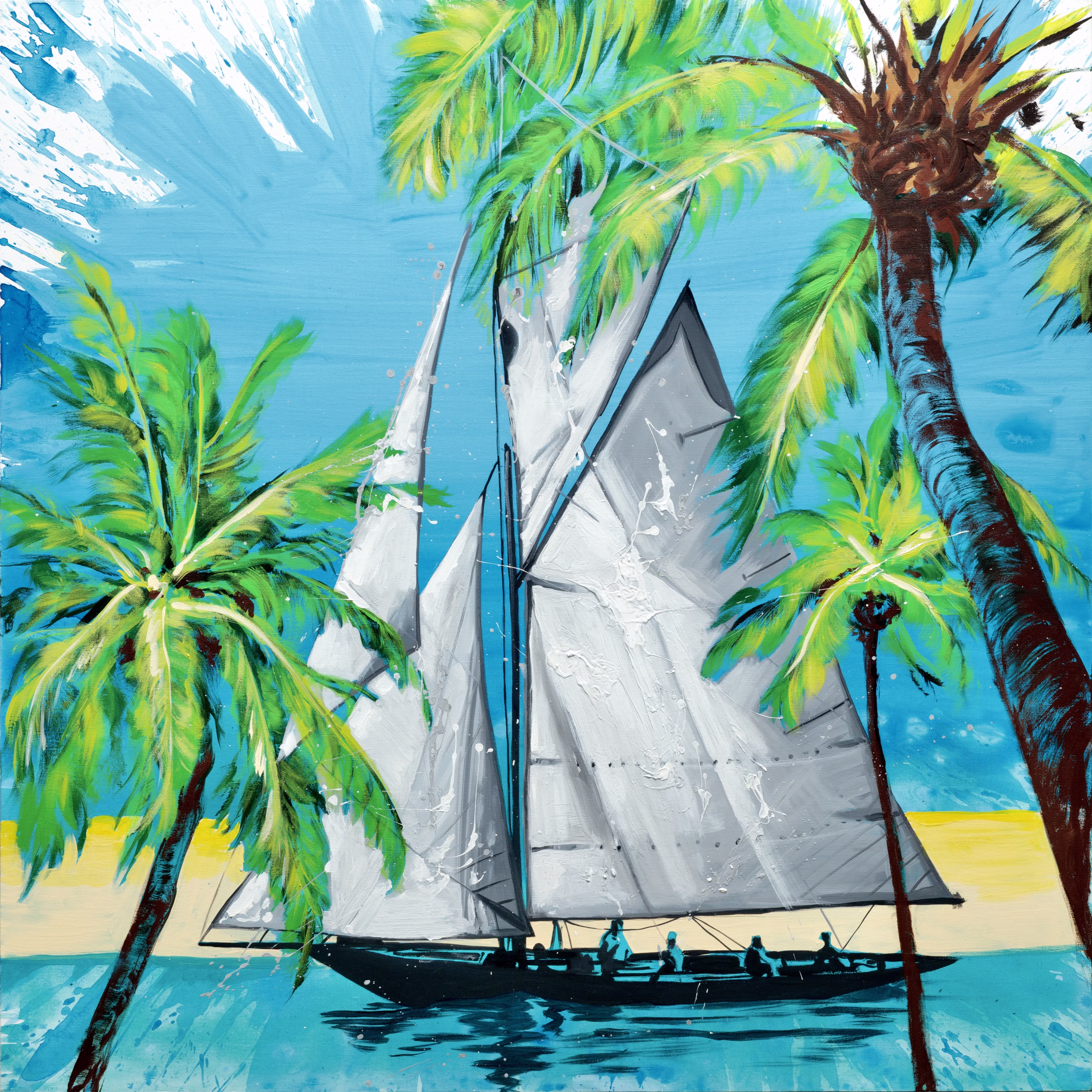 Exotic - Original painting by SILVI The Artist, Sailing series