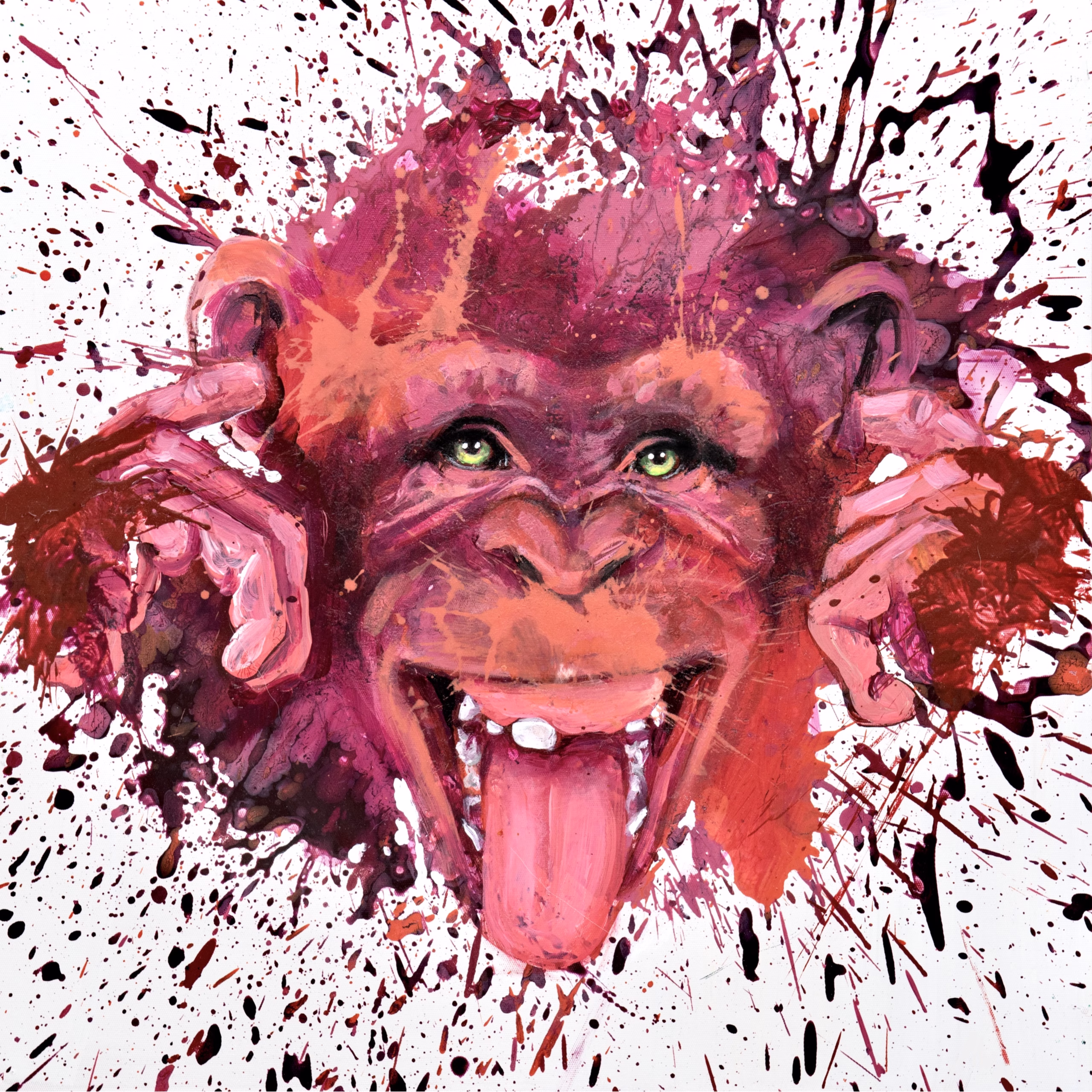 Hear - Original painting by SILVI The Artist, Nature Instincts series