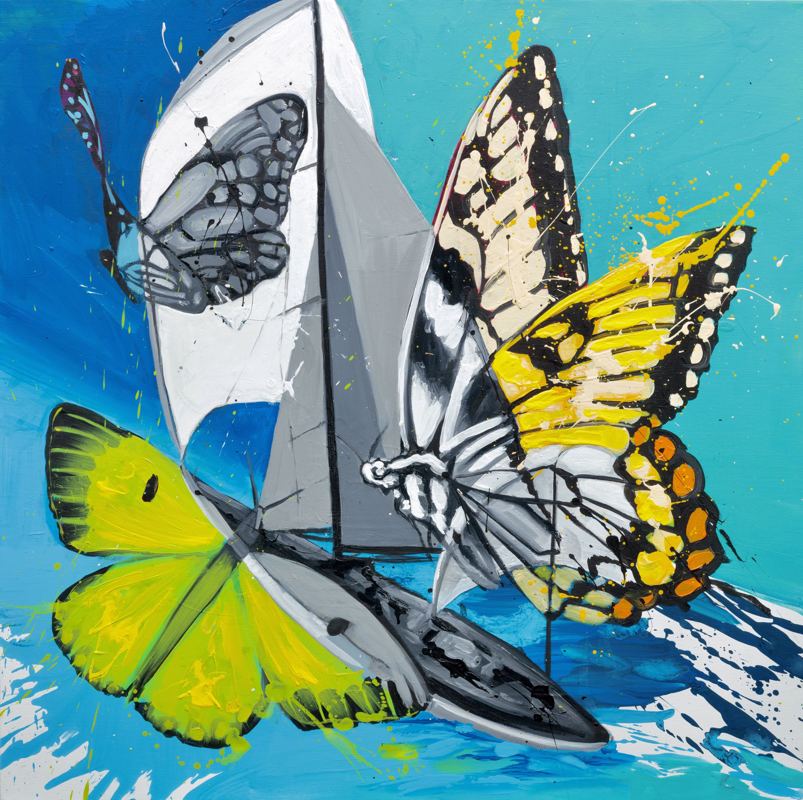 Lightness - Original painting by SILVI The Artist, Sailing series
