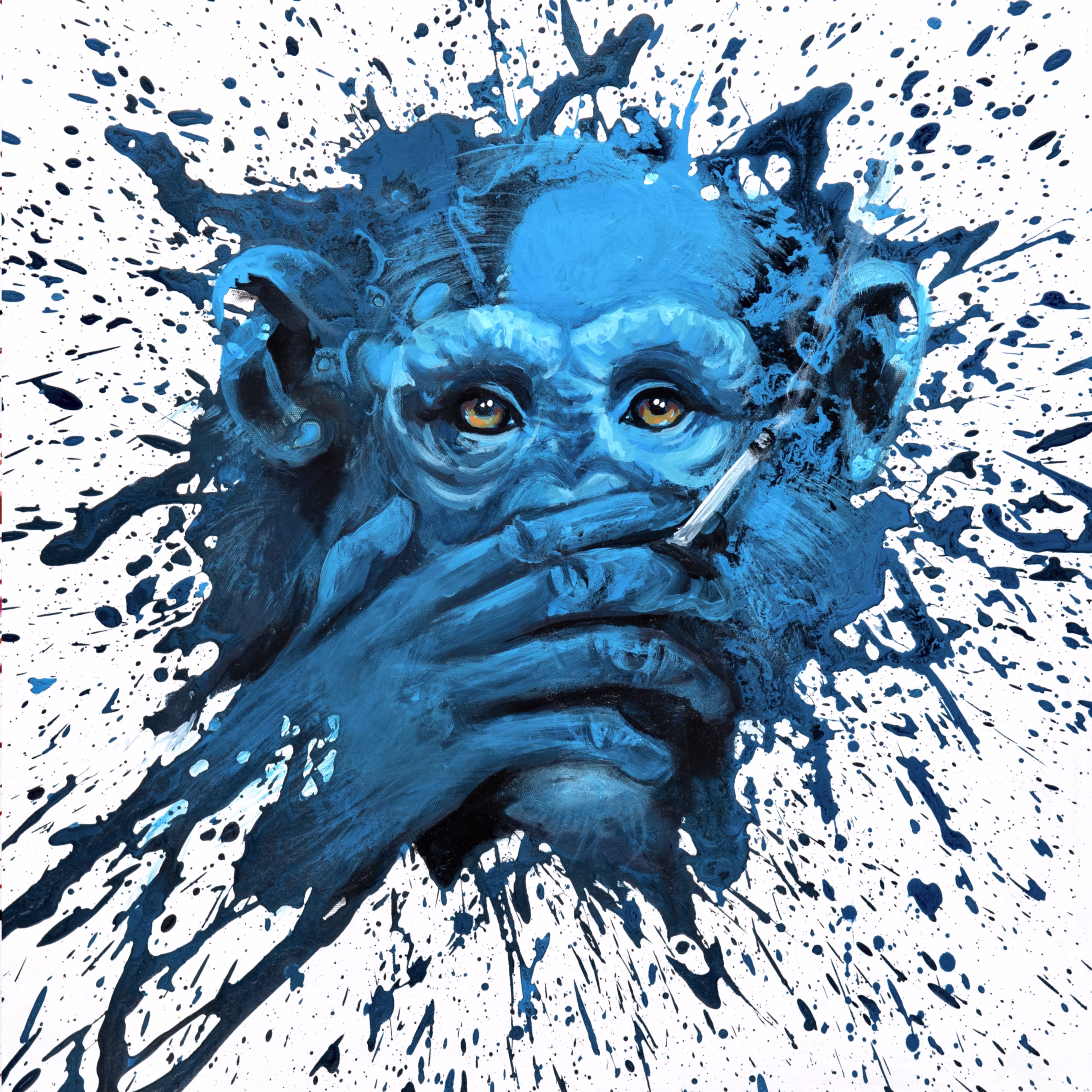 Say - Original painting by SILVI The Artist, Nature Instincts series