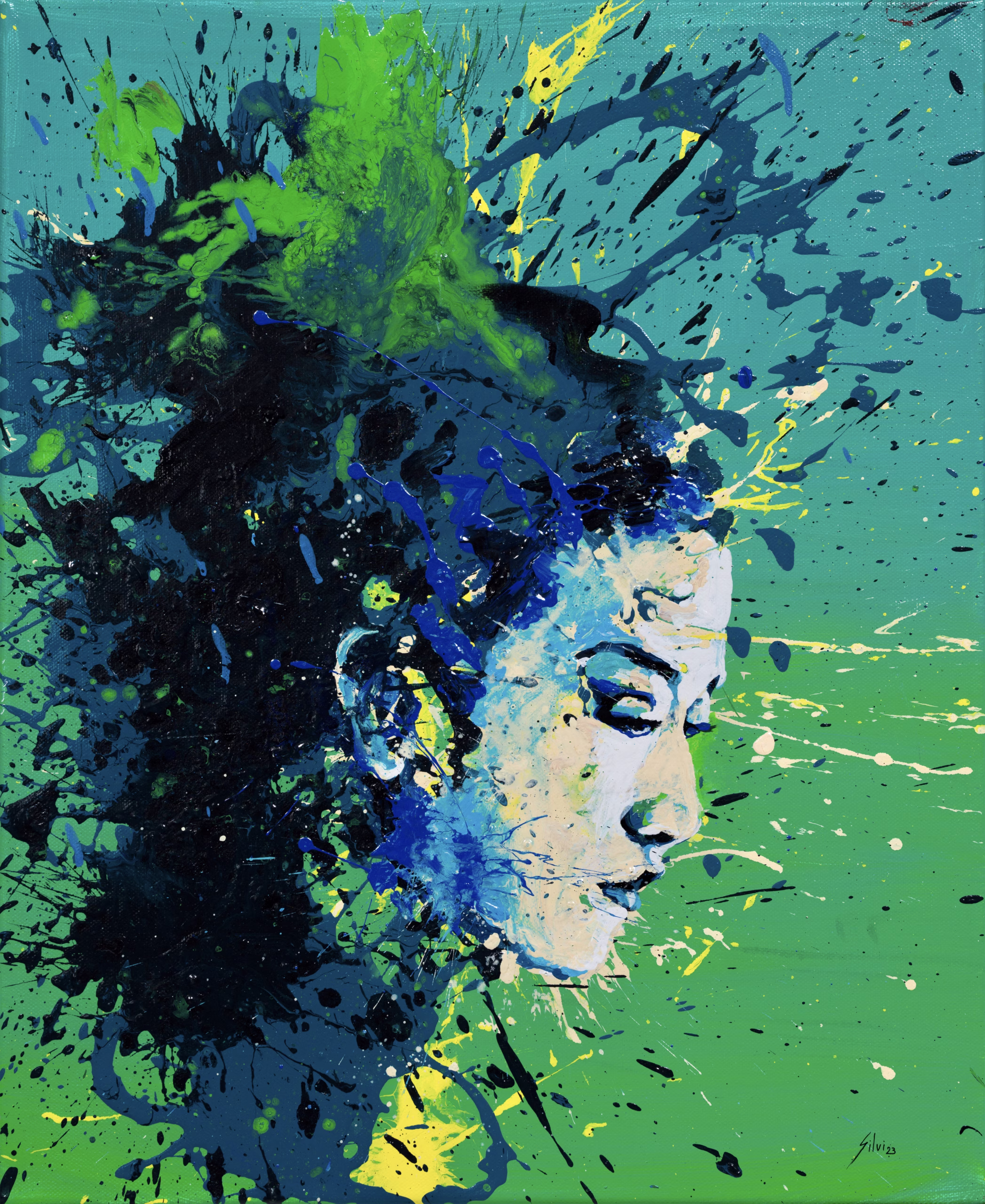 Silence - Original painting by SILVI The Artist, Women Era series