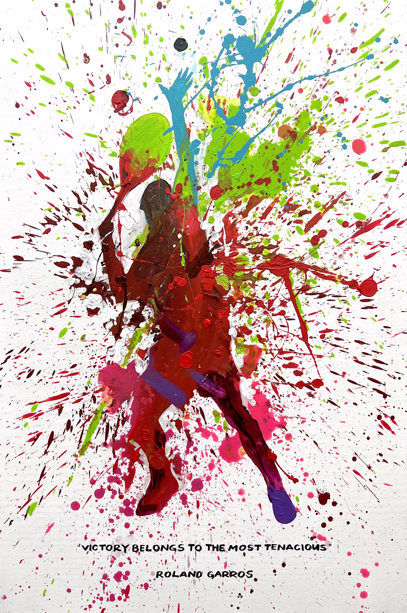 Tennis - Original painting by SILVI The Artist, Mix series