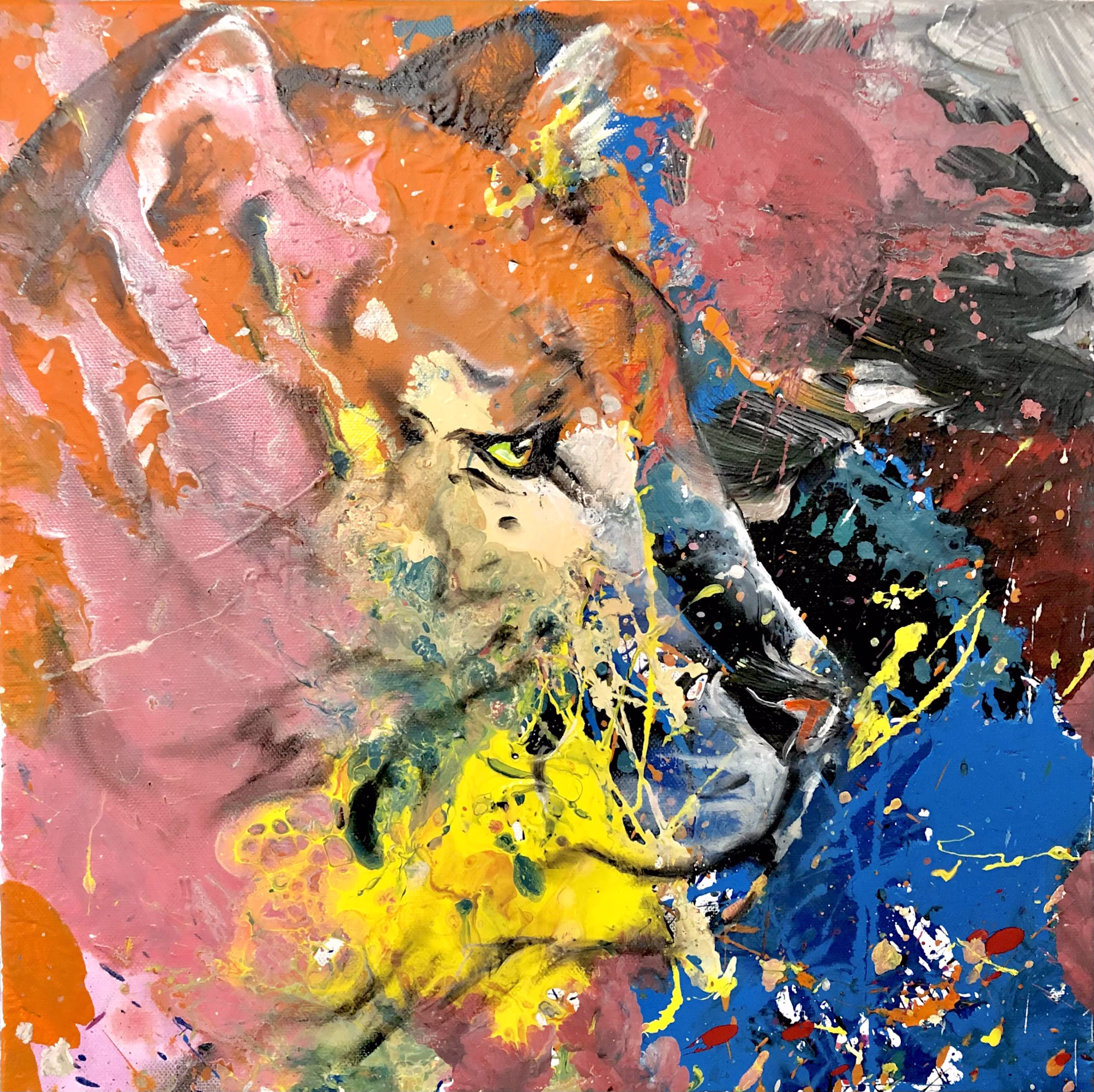 Tiger - Original painting by SILVI The Artist, Mix series