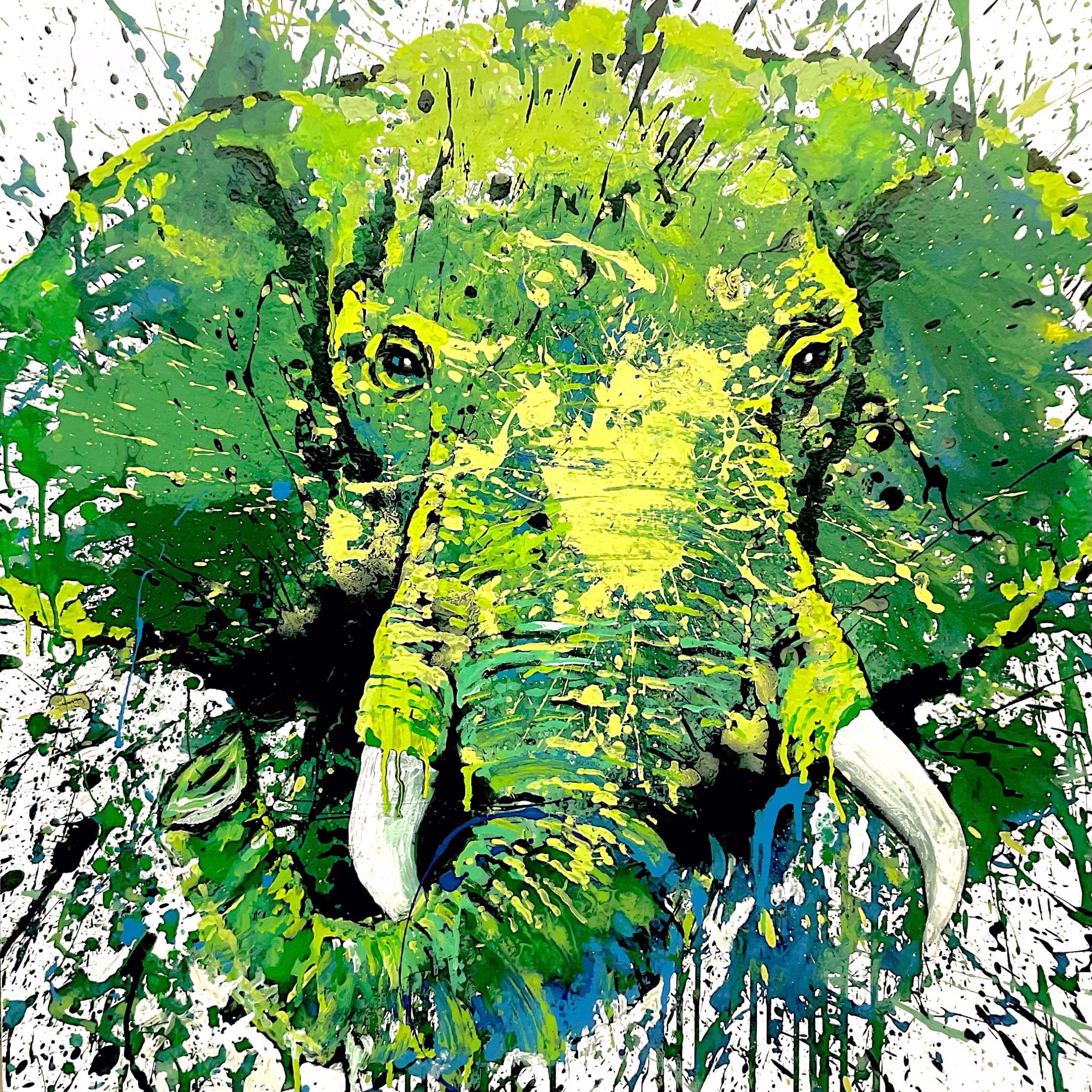 Wisdom - Original painting by SILVI The Artist, Mix series