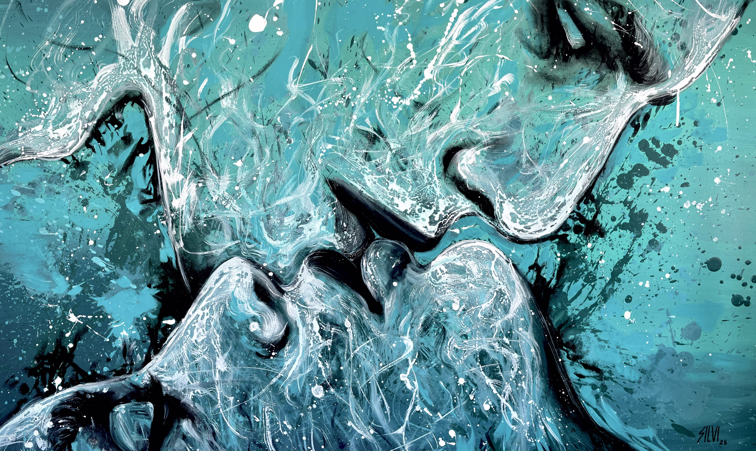 You - Original painting by SILVI The Artist, Mix series