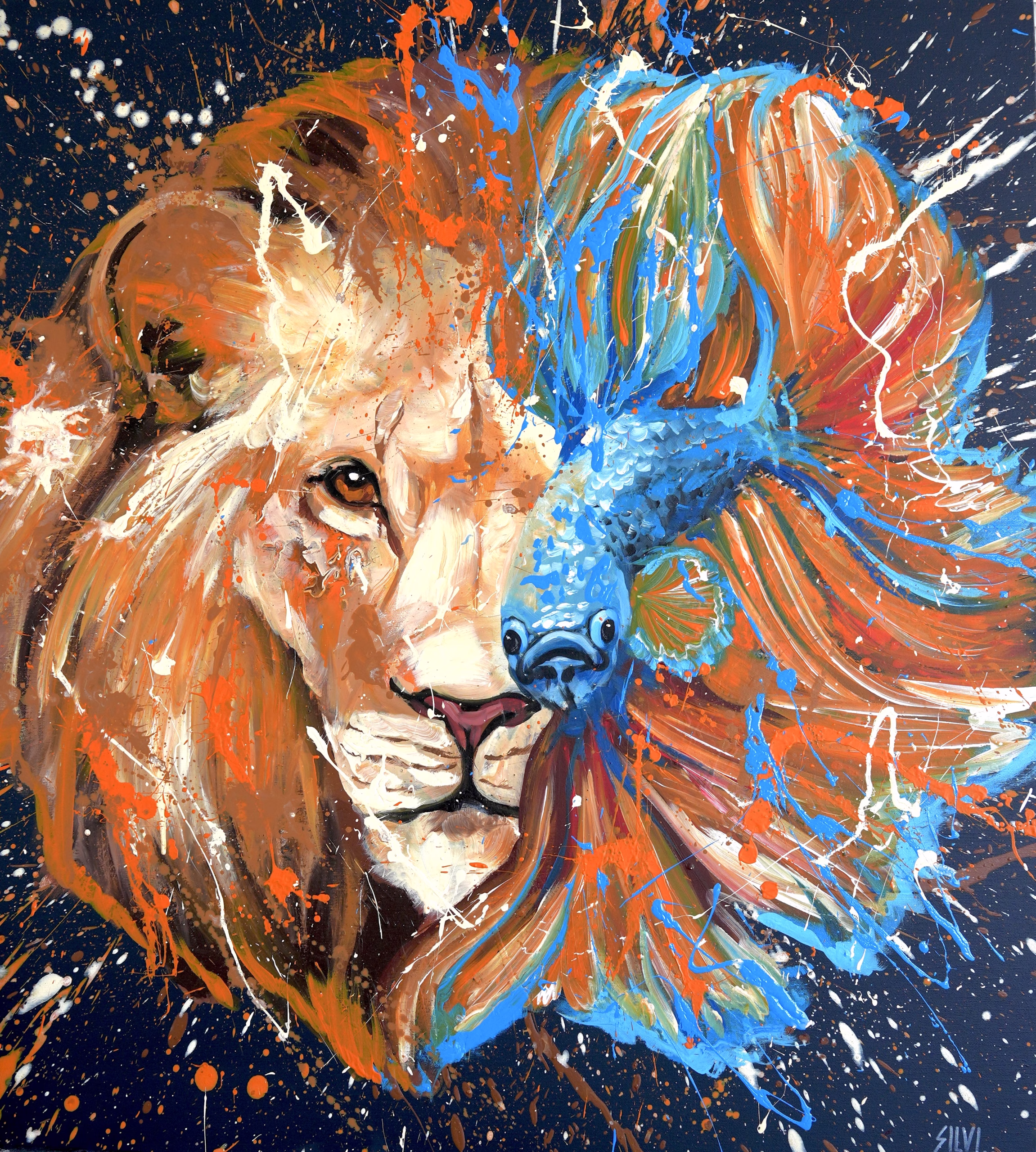 Zodiac - Original painting by SILVI The Artist, Mix series